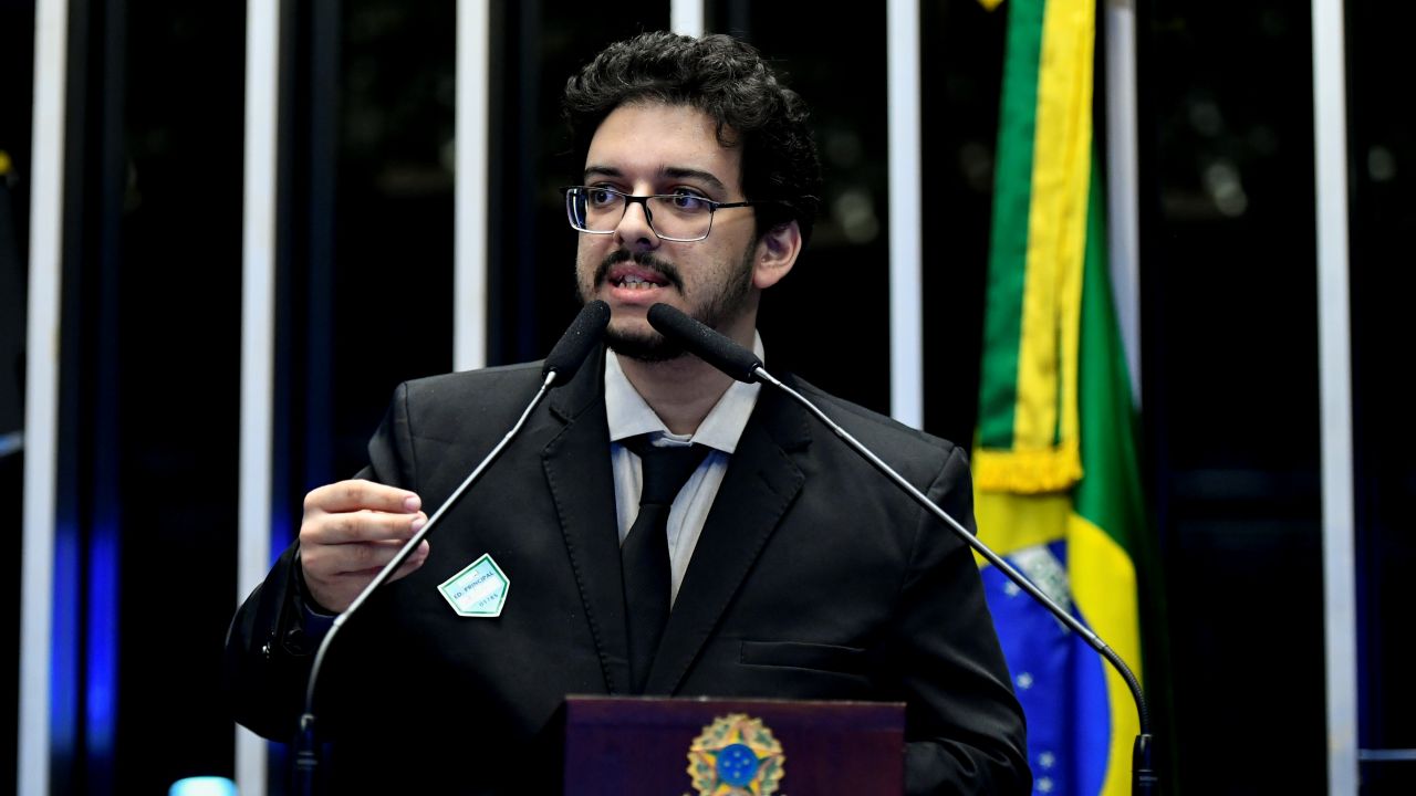 Márcio fala em sessão do Senado que debateu o PL 2.796/2021. Foto: Agência Senado