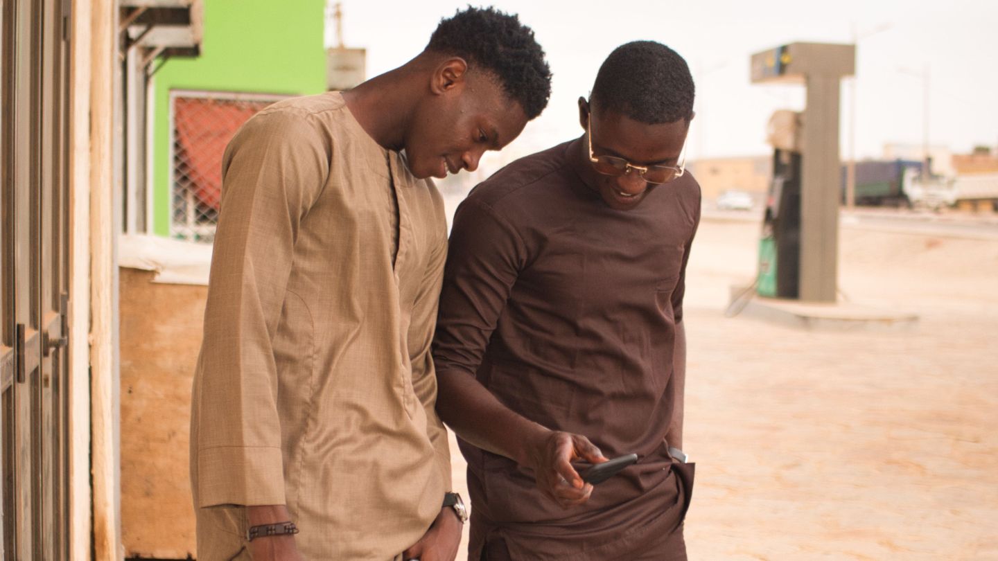 africa, smartphone, games, homens negros