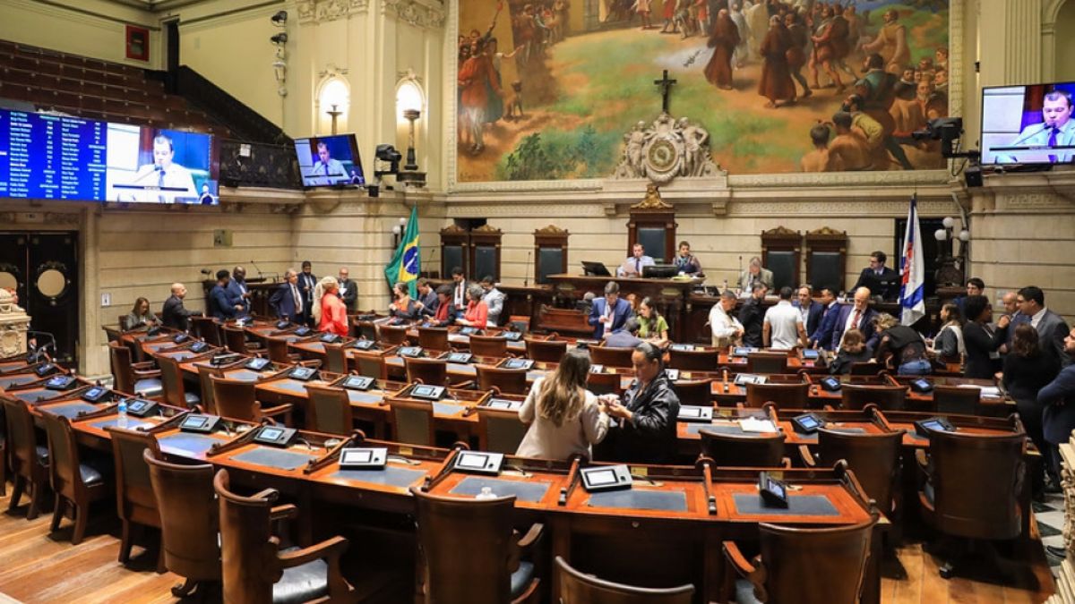 Plenário da Câmara Municipal do Rio de Janeiro. Foto: Renan Olaz, CMRJ