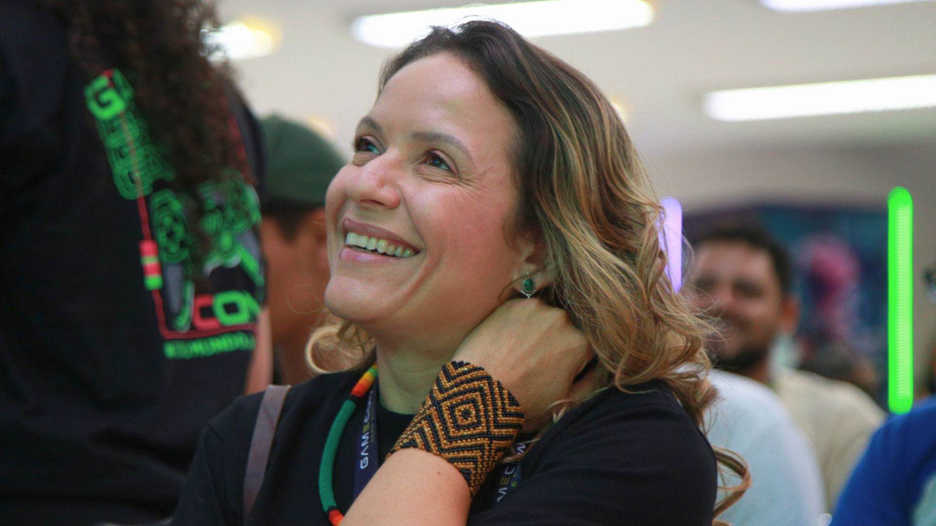 Ana Paula Rocha, CEO da Gamecon, durante o evento em Rio Branco. Foto: Gamecon