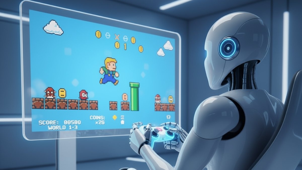 IA, inteligência artificial, retrogaming, robô