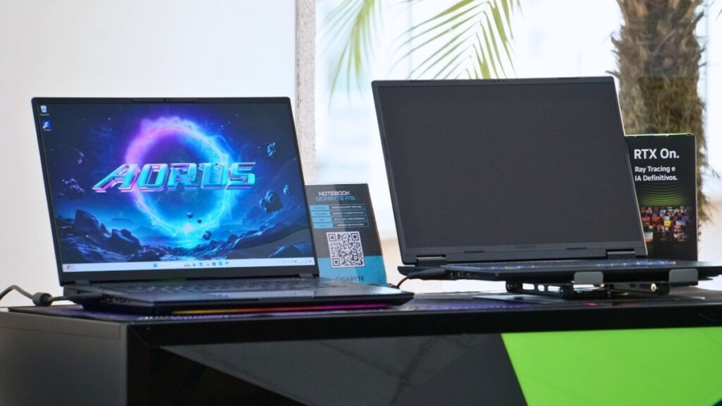 gigabyte, notebook gamer, a16, evento