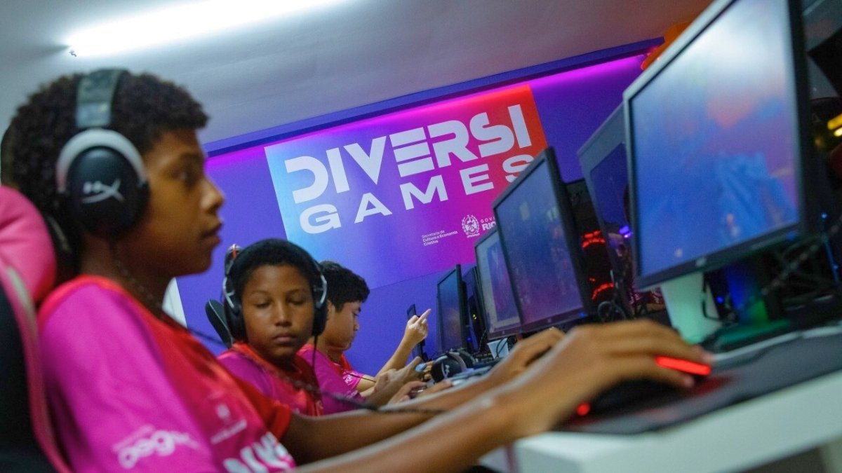 diversigames, menino, jogadores, jovens, gamers