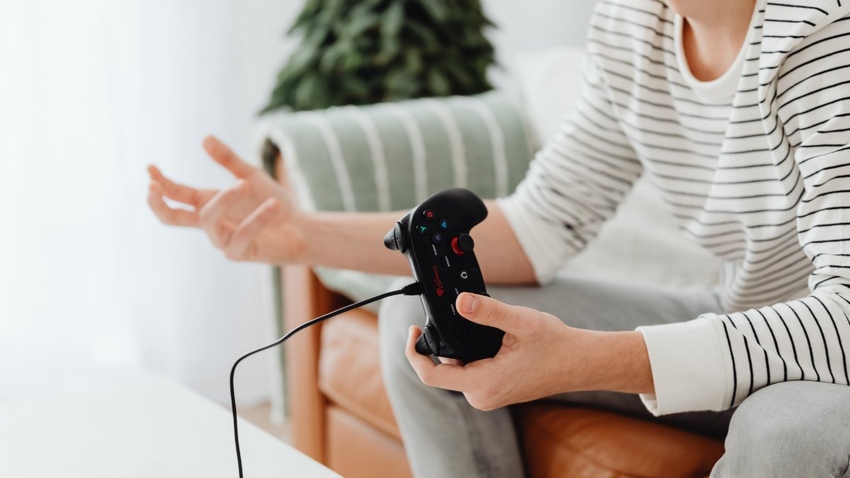 gamer, bravo, estresse, irritação, jogador