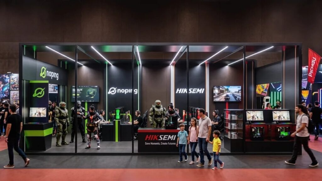 noping, hiksemi, pichau arena, estande