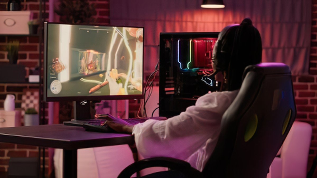 pc gamer, monitor, monitor gamer, gamer, jogadora